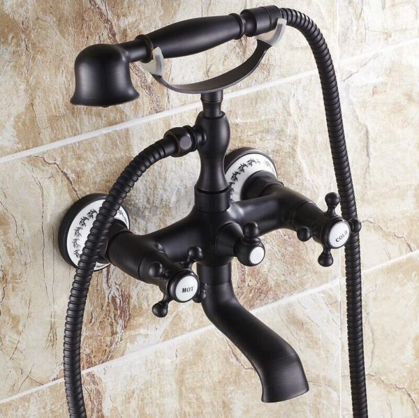 Black Hand Shower black bronze finish bathroom telephone s variants 1 telephone shower set