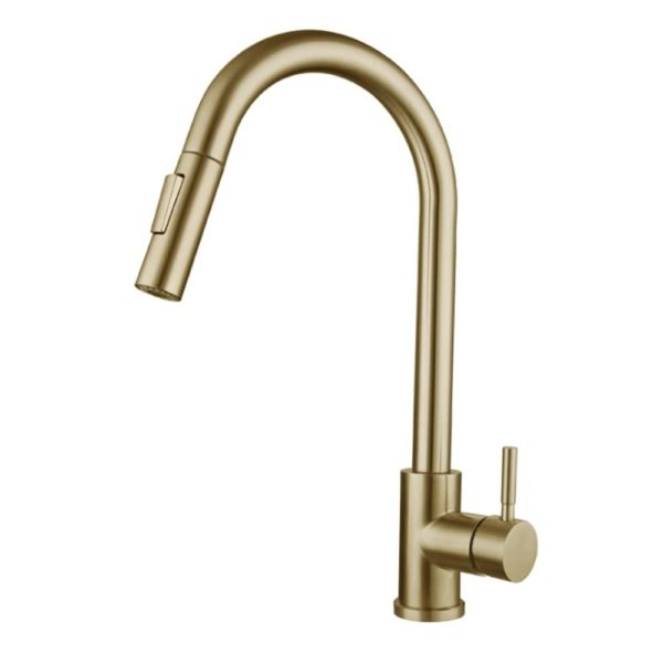 Gold 304 stainless steel pull out black senso variants 2 Black Sensor Kitchen Faucets