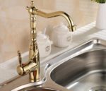 Gold Surface Kitchen Faucet Bathroom Basin Faucet