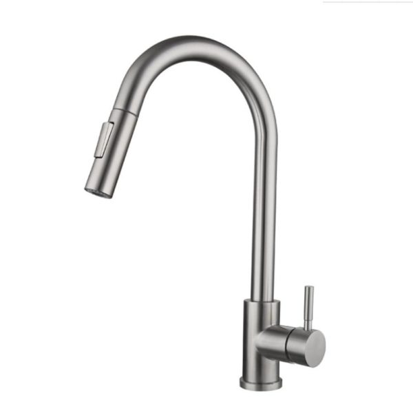 Silver 304 stainless steel pull out black senso variants 0 Black Sensor Kitchen Faucets