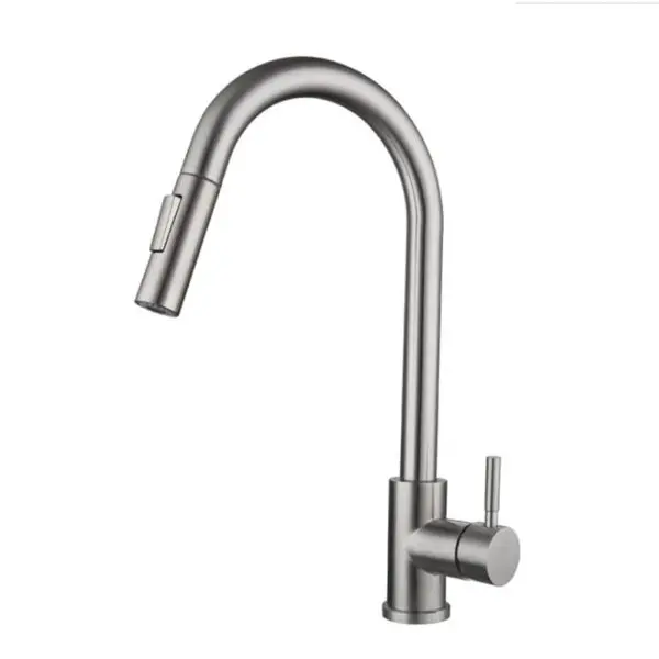 304 Stainless Steel Pull-out Black Sensor Kitchen Faucets