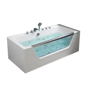 Acrylic Standalone Whirlpool Massage Bathtub