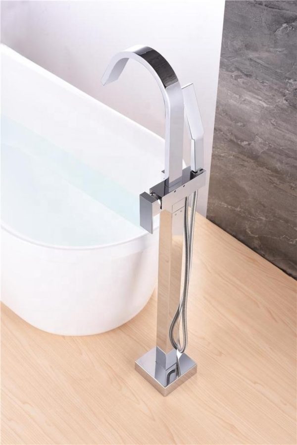 bathtub faucet adaptor matte freestand p main 3 Freestanding Tub Faucet