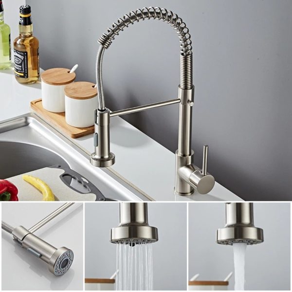 deck mounted flexible kitchen faucets pu main 2 Deck Mounted Flexible Kitchen Faucets