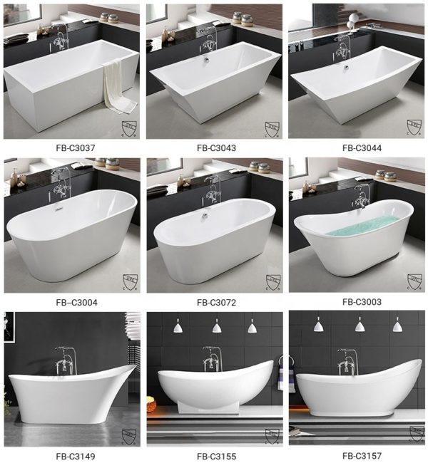 fabiao modern design standalone solid su main 1 Acrylic Freestanding Tub