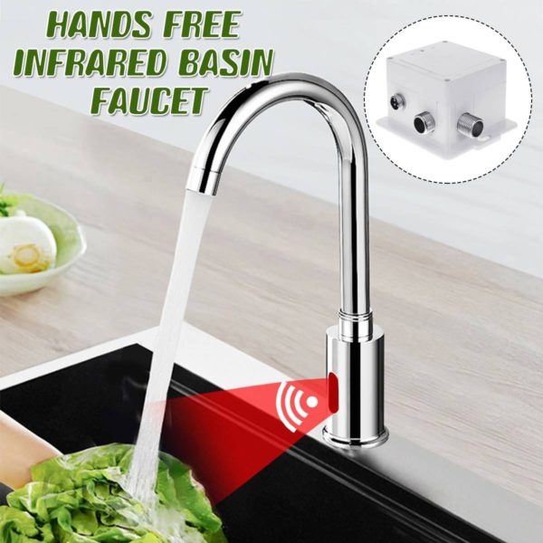 infrared sensor basin sink faucet touchl main 0 Infrared Touch less Automatic faucet