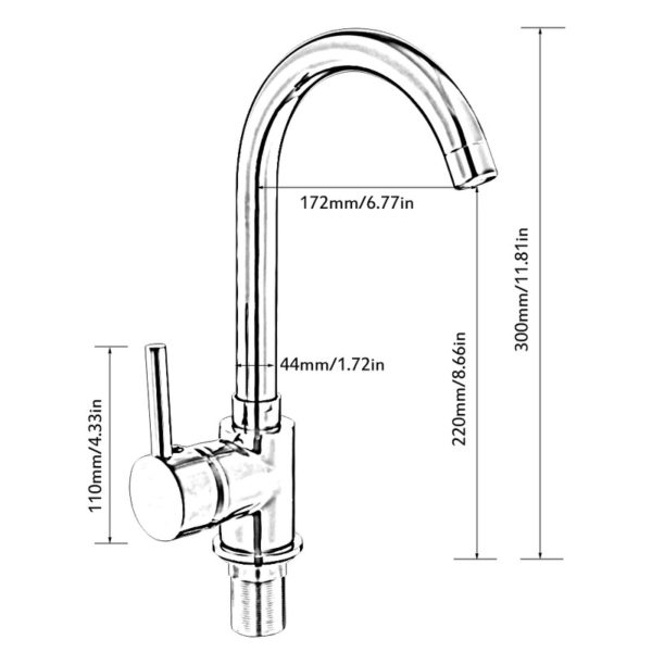 luxury gold kitchen faucet gold brass fo main 5 Cold and Hot Mixer Sink Gold Tap