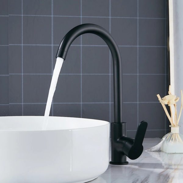 modern basin faucets black sink mixer ta main 2 Black Modern Basin Faucet
