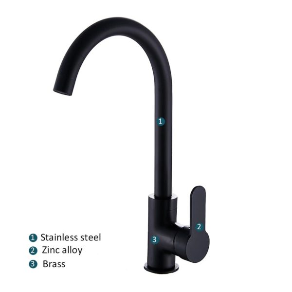 modern basin faucets black sink mixer ta main 4 Black Modern Basin Faucet