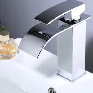 Modern Bathroom Basin Faucet Chrome Vanity Vessel Sink Faucet