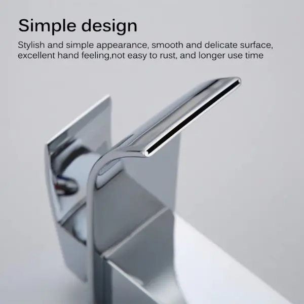 Modern Bathroom Basin Faucet Chrome Vanity Vessel Sink Crane Faucet - Image 3