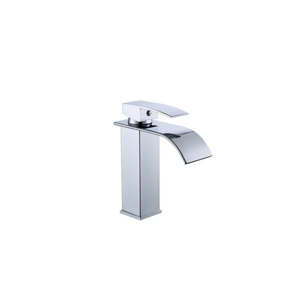 modern bathroom basin faucet waterfall d main 5 Chrome Vanity Vessel Sink Crane