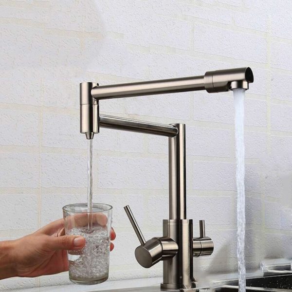 mttuzk black brass hot cold pure water 3 main 3 Faucet Drinking Water Mixer Tap