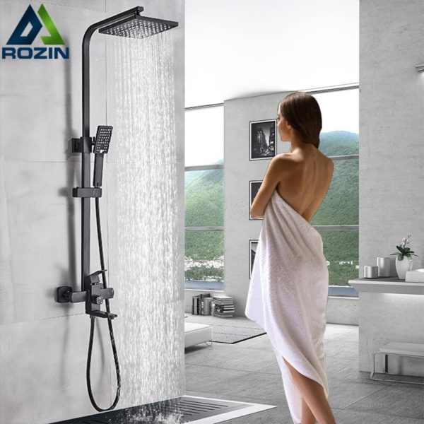 rozin chrome shower cabin faucet set bat main 1 Chrome Shower Cabin Faucet Set