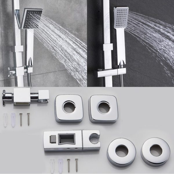 rozin chrome shower cabin faucet set bat main 3 Chrome Shower Cabin Faucet Set