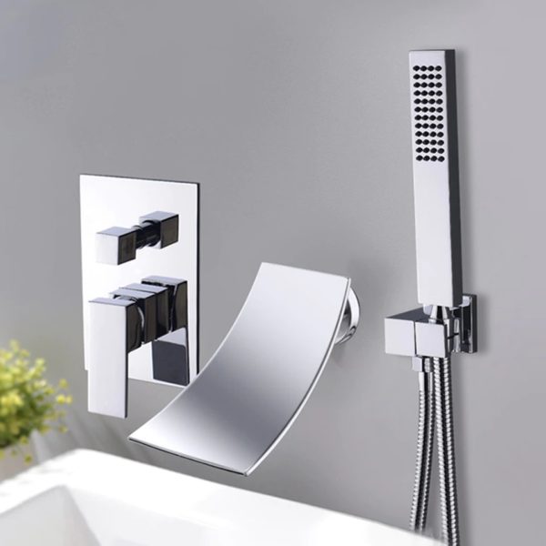 uythner chrome bathtub faucet mixer basi main 0 waterfall shower head with handheld