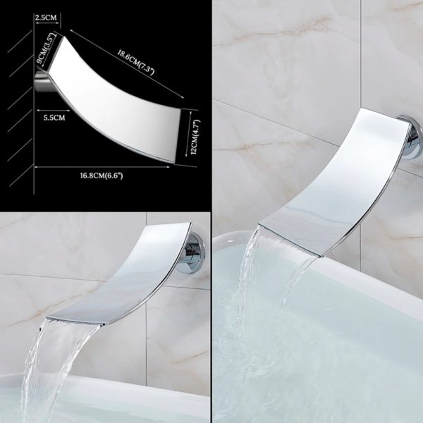 uythner chrome bathtub faucet mixer basi main 2 waterfall shower head with handheld