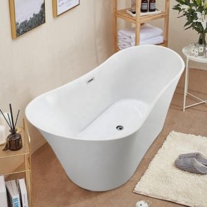 White Acrylic Freestanding Standalone Bathtub