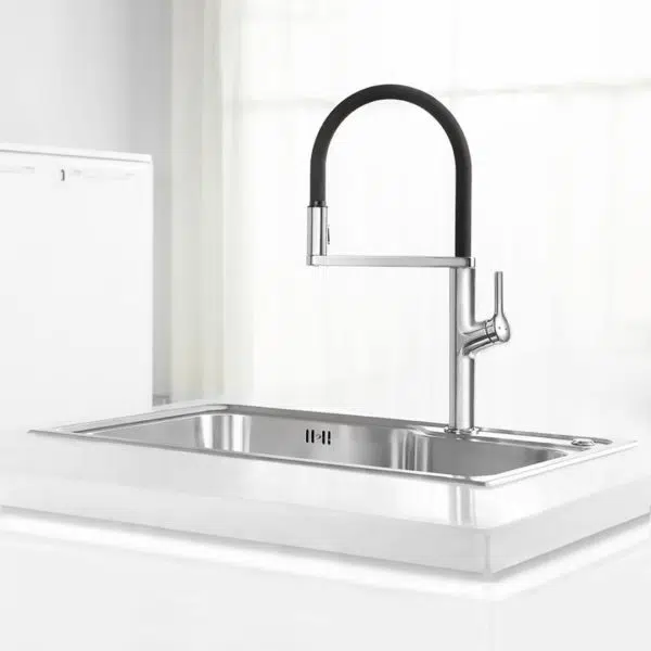 Touch Activated Kitchen Faucet Kitchen Sink Sensor Faucet With Sprayer - Image 2