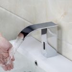 Automatic Hands Touch Free Sensor Faucet Waterfall Bathroom Sink Tap