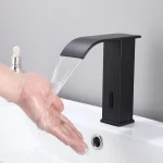 automatic waterfall touchless faucet